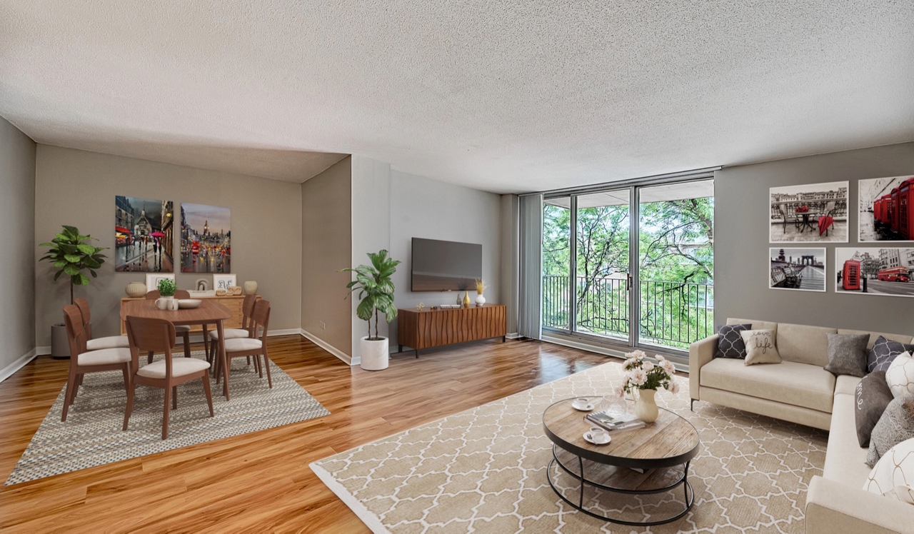 2200 Grace Apartments - Lombard, IL - Living Room