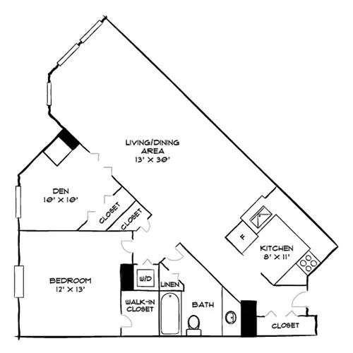 Huntington Gateway - Alexandria, VA - Georgetown Floor Plan Diagram