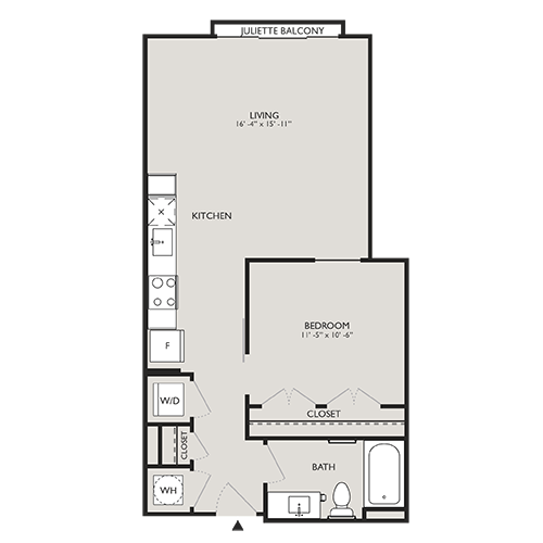 Upton Place - Washington, D.C. - Floor Plan Diagram