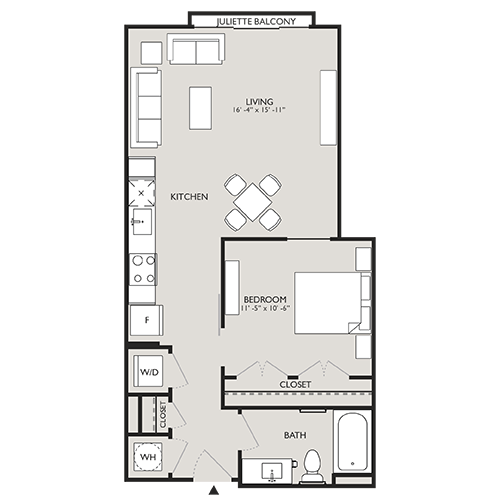 Upton Place - Washington, D.C. - Floor Plan Diagram