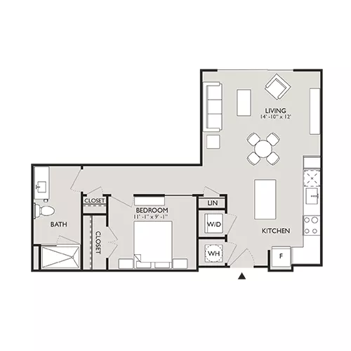 Upton Place - Washington, D.C. - Floor Plan Diagram