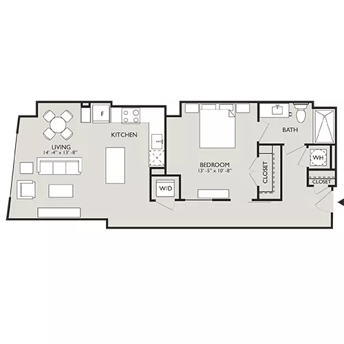 Upton Place - Washington, D.C. - Floor Plan Diagram