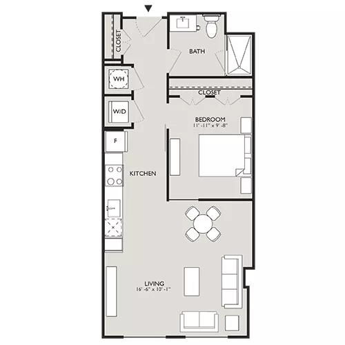 Upton Place - Washington, D.C. - Floor Plan Diagram