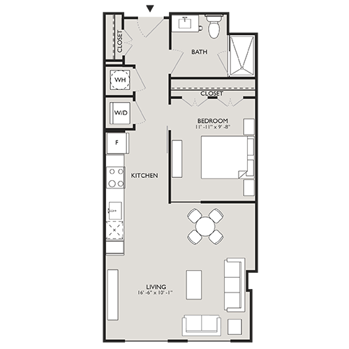 Upton Place - Washington, D.C. - Floor Plan Diagram