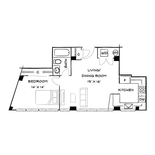 2D Diagram Furnished