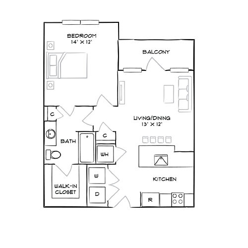 2D Diagram Furnished