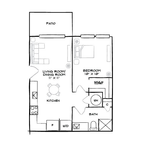 2D Diagram Furnished