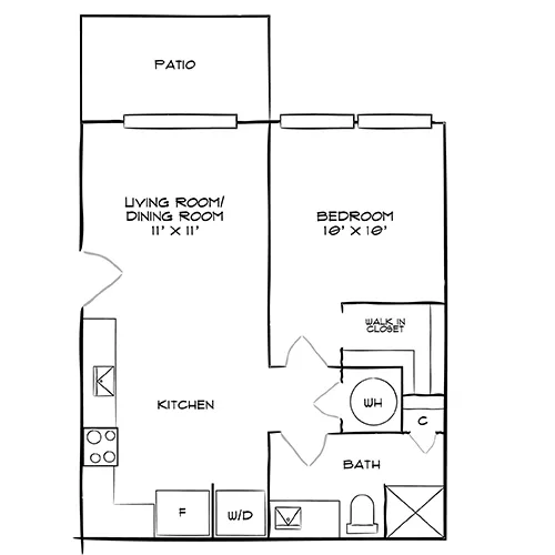 Sunnybrook Residences - Raleigh. NC - Floor Plan Diagram