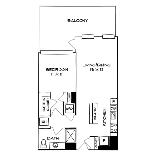 The Elm - Bethesda, MD - Floor Plan Diagram