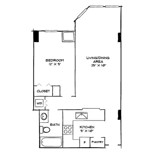 Huntington Gateway - Alexandria, VA - Emory Floor Plan Diagram