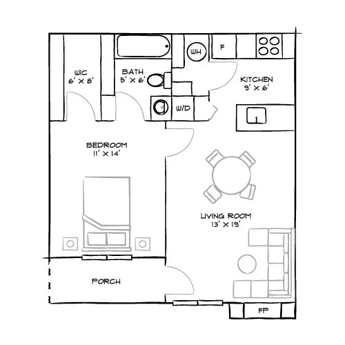 2D Diagram Furnished