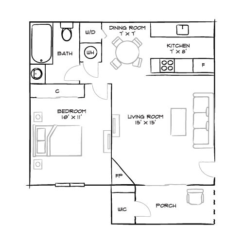 2D Diagram Furnished