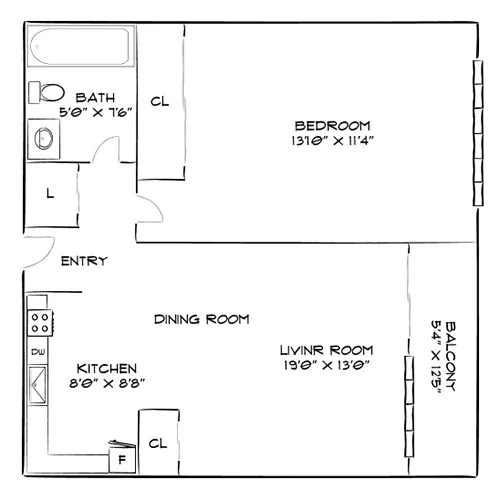 Vista - Philadelphia, PA - Floor plan diagram