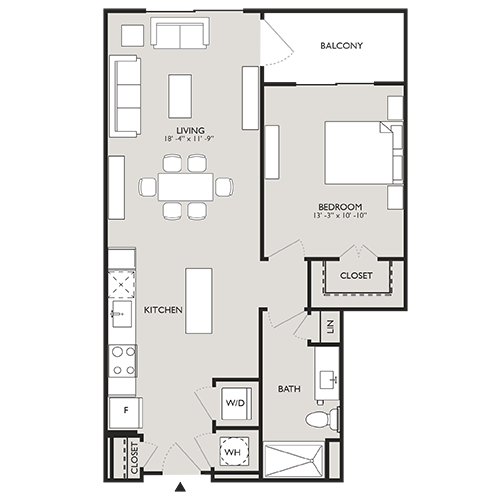 Upton Place - Washington, D.C. - Floor Plan Diagram