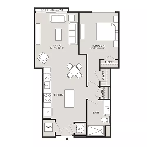 Upton Place - Washington, D.C. - Floor Plan Diagram