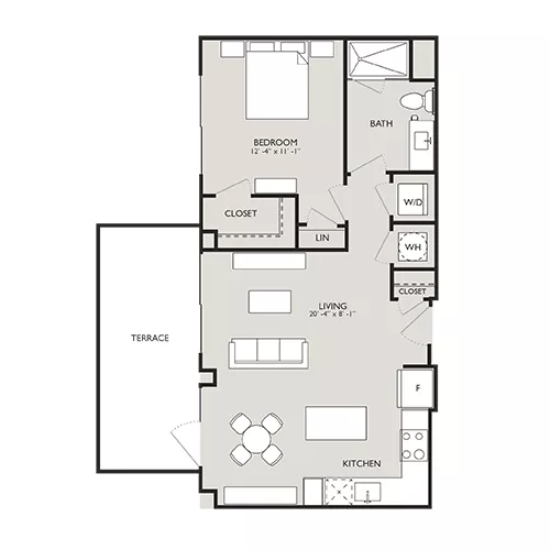 Upton Place - Washington, D.C. - Floor Plan Diagram