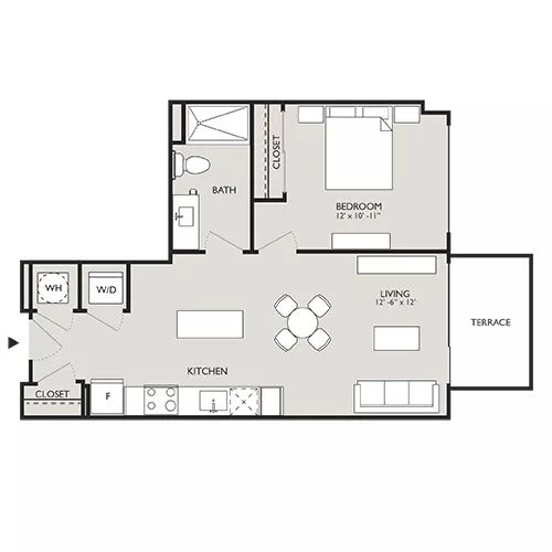 Upton Place - Washington, D.C. - Floor Plan Diagram