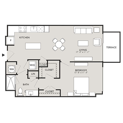 Upton Place - Washington, D.C. - Floor Plan Diagram