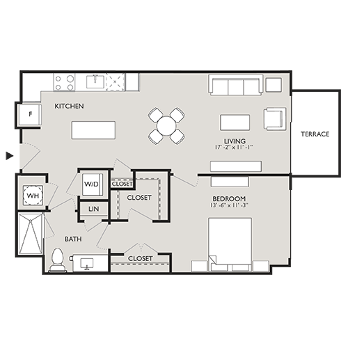 Upton Place - Washington, D.C. - Floor Plan Diagram