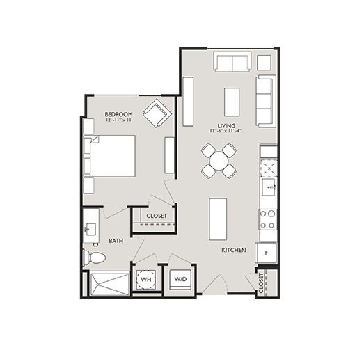Upton Place - Washington, D.C. - Floor Plan Diagram
