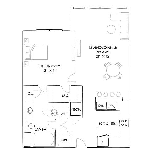2D Diagram Furnished