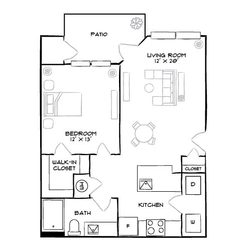 2D Diagram Furnished