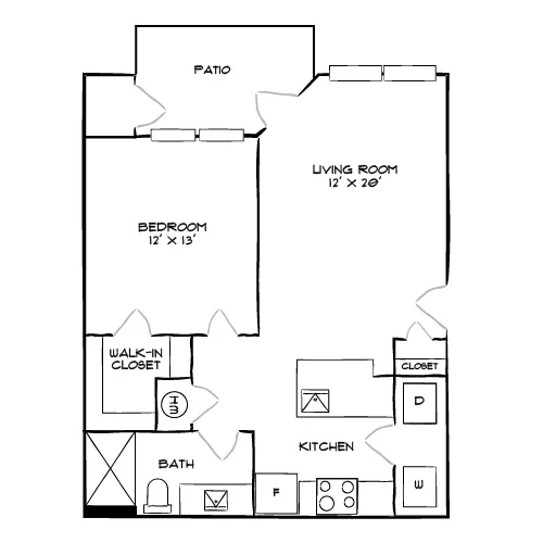 Olde Towne Residences - Raleigh, NC - Floor Plan Diagram