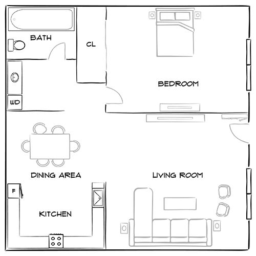 2D Diagram Furnished