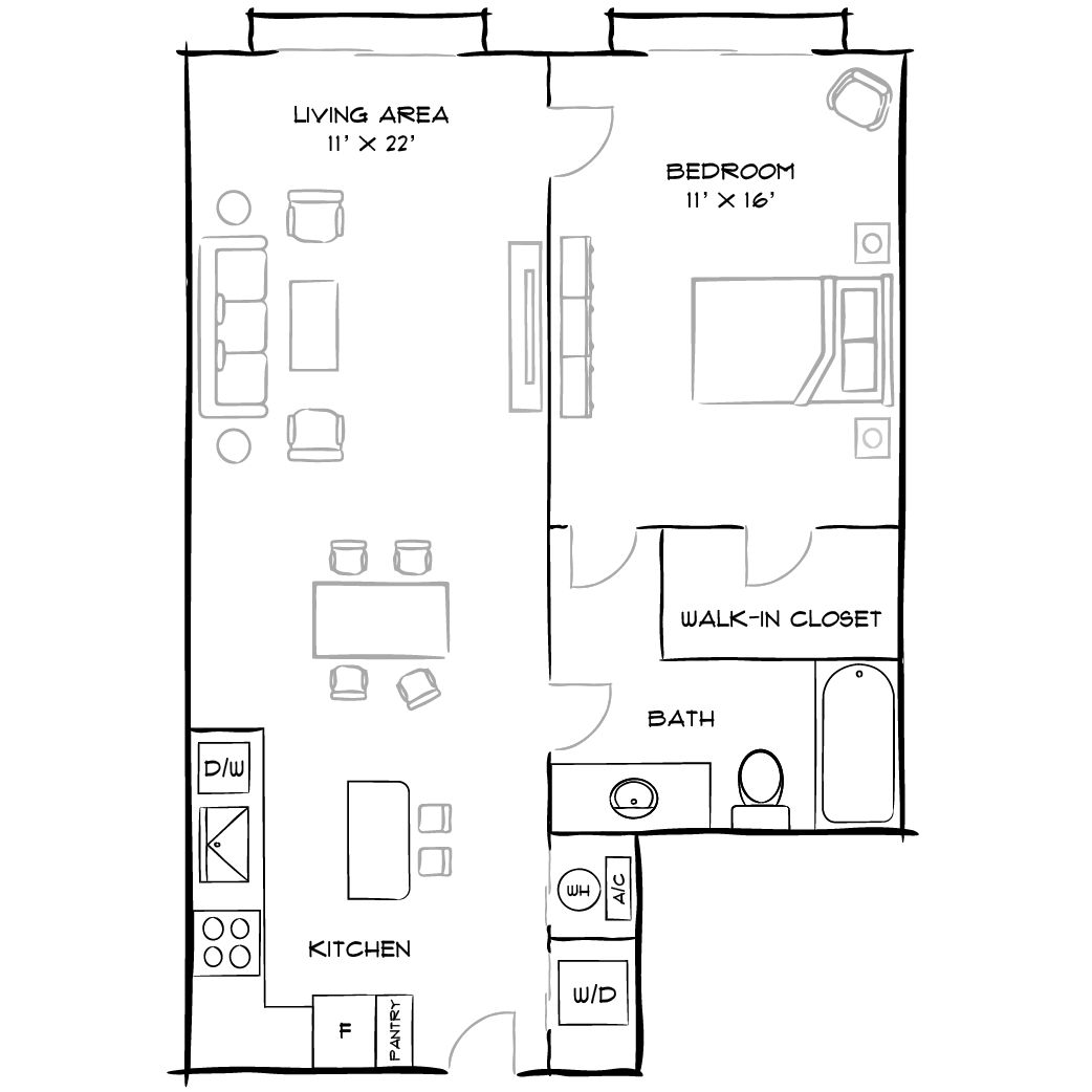 2D Diagram Furnished