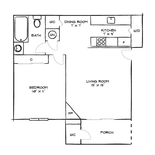 Verona - Littleton, CO - Floor Plan Diagram