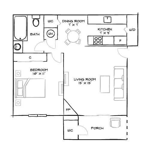 Verona - Littleton, CO - Floor Plan Diagram