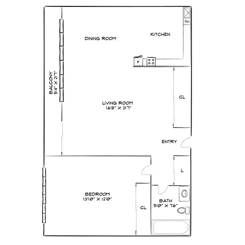 Vista - Philadelphia, PA - Floor plan diagram