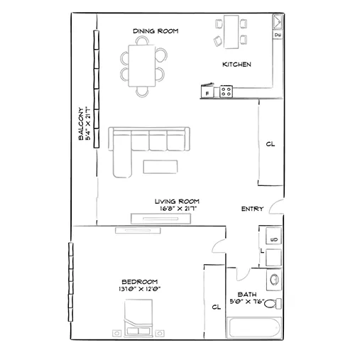 Vista - Philadelphia, PA - Floor plan diagram