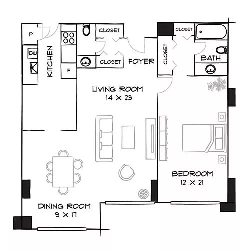 Willard Towers - Chevy Chase, MD - Diagram