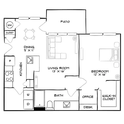 The Villages at Olde Towne - Raleigh, NC - Floor Plan Diagram