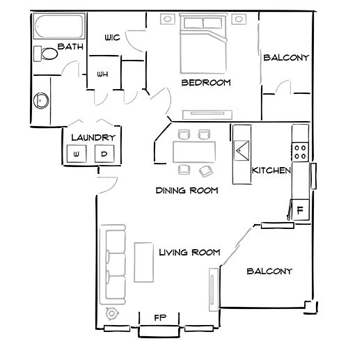 2D Diagram Furnished