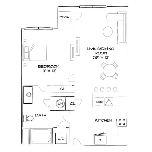 2D Diagram Furnished