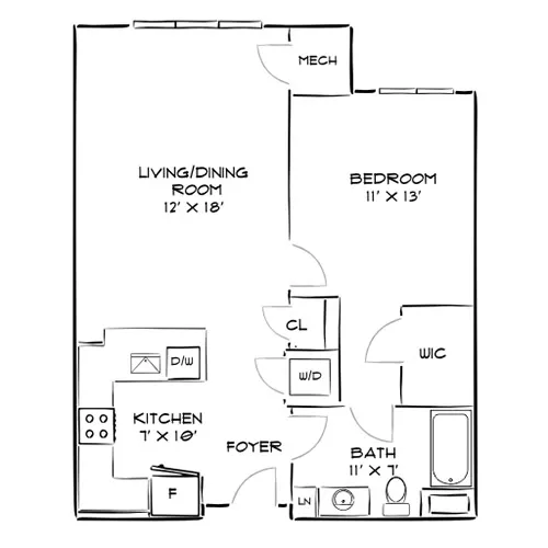 The Chase at Overlook Ridge - Revere, MA - Floor Plan Diagram