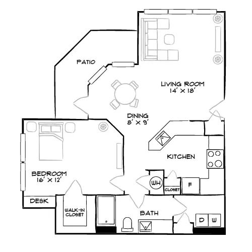 Olde Towne Residences - Raleigh, NC - Floor Plan Diagram
