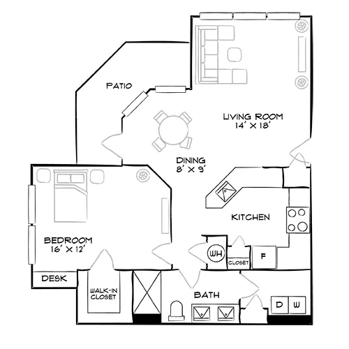 The Villages at Sunnybrook - Raleigh, NC - Floor Plan Diagram