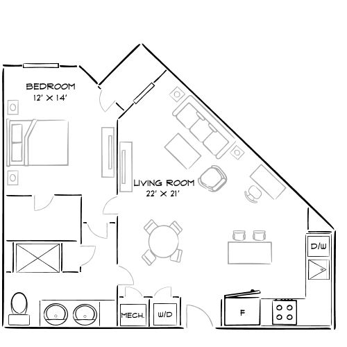 2D Diagram Furnished