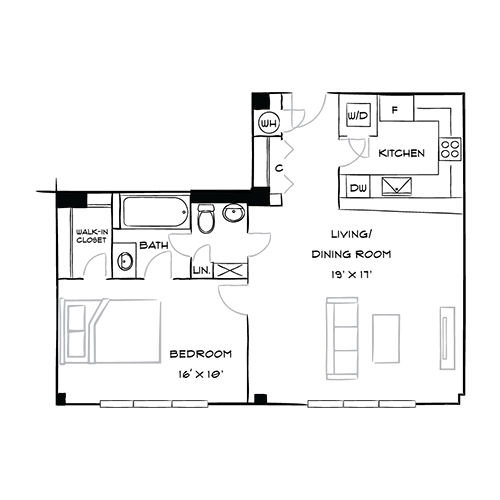 2D Diagram Furnished