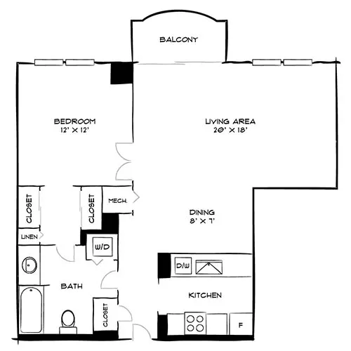 Vaughan Place - Washington, DC - Floor Plan Diagram