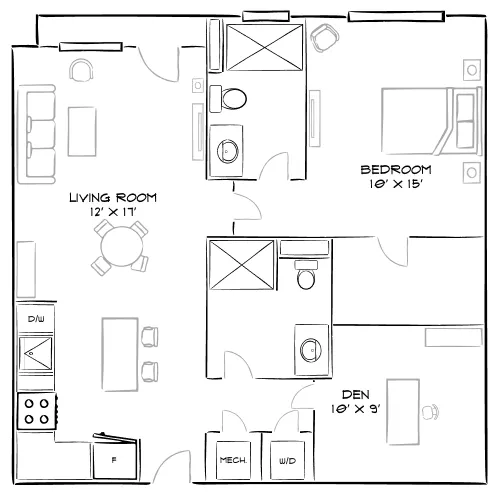 Solea at Miami Lakes - Hialeah, FL - Floor Plan Diagram