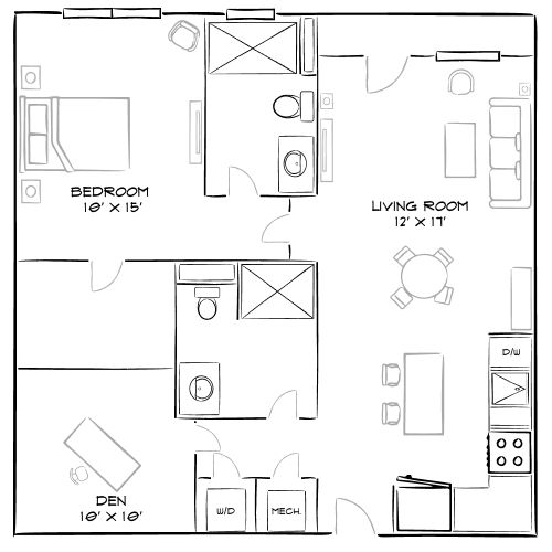 2D Diagram Furnished