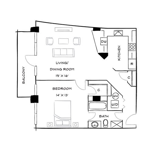Residences at Capital Crescent Trail - Chevy Chase, MD - Floor Plan Diagram