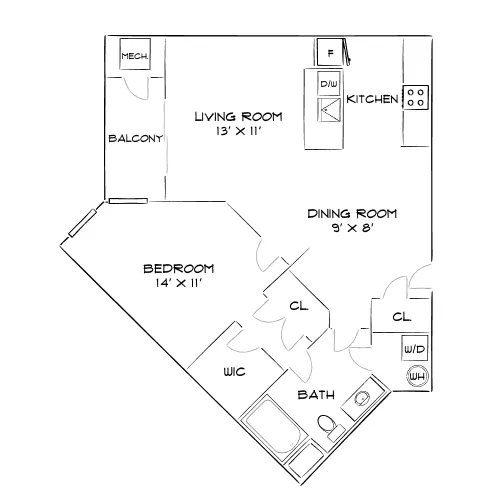 The Chase at Overlook Ridge - Revere, MA - Floor Plan Diagram