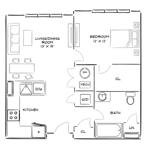 The Chase at Overlook Ridge - Revere, MA - Floor Plan Diagram