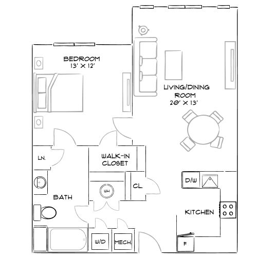 2D Diagram Furnished
