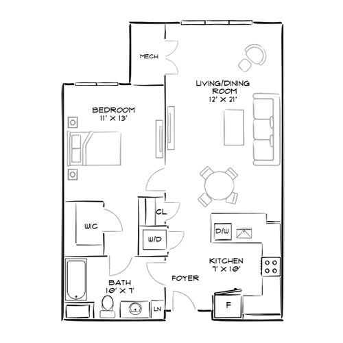 2D Diagram Furnished